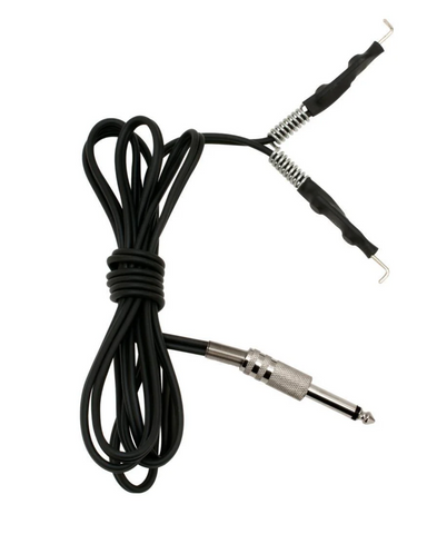 Single Generic Spring Clip Cord — 6’ Black