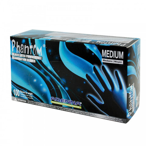 Adenna Phantom Black Latex Gloves Boxes