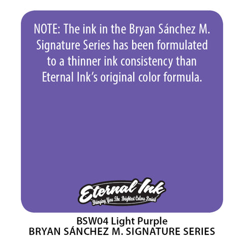 Eternal Ink - Bryan Sanchez M. Watercolor Light Purple