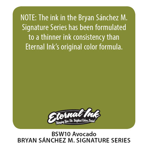 Eternal Ink - Bryan Sanchez M. Watercolor Avocado