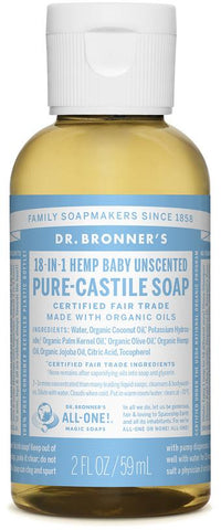 Dr. Bronner's Unscented Baby-Mild Pure-Castile Soap