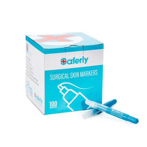 Saferly Ultra Fine Tip Surgical Skin Markers 100 pack